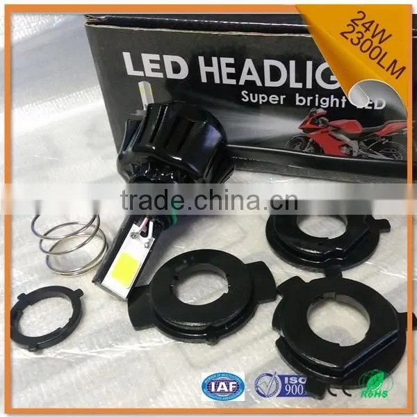 2016 New Product 24W 2300LM COB DC12V h4 Led Headlight 2016