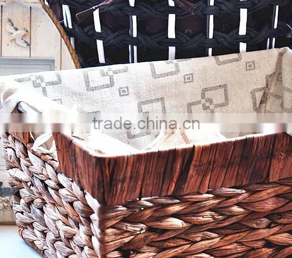 Hot Sale Papyri Woven Baskets New Design Detachable Cheap Handmade Storage Basket photo-5