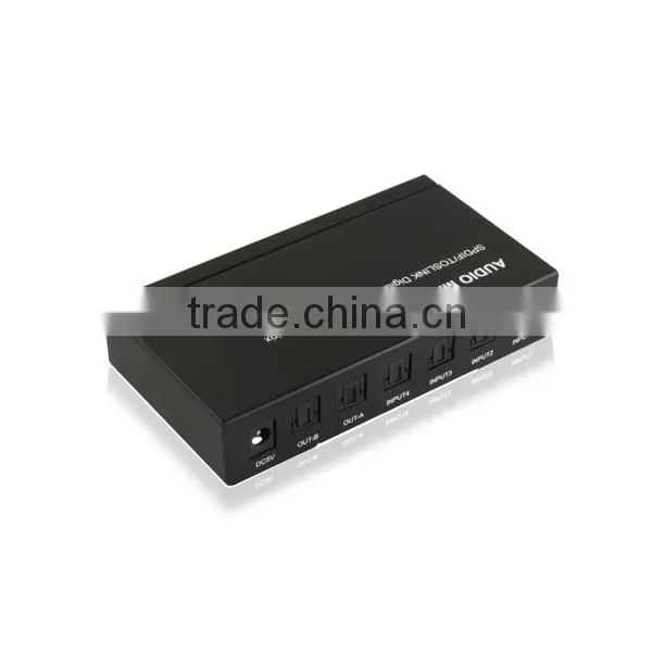 2 TOSLINK SPDIF+2COAXIAL to TOSLINK+L/R RCA+3.5mm Audio Matrix Support LPCM2.0/DTS/AC3 photo-3