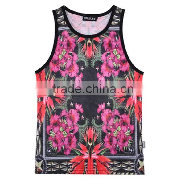 2016 New Arrival Super Stretch Cotton Men's Tight Vest Sublimation Vest for Men With Low Price photo-6