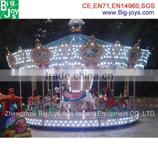 Mechanical Merry go Round Rocking Carousel Horse Amusement Kids Rides for Sale photo-2