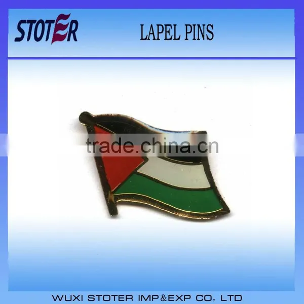 High Quality Making Custom Metal Logo Badge Lapel Pins- Palestine Flag Pin