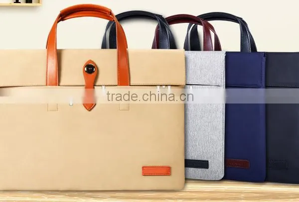 2016 China Supplier Customize 15" 17" Notebook Laptop Messenger Pouch Shoulder Case Bag Handbag For Dell Lenovo photo-5
