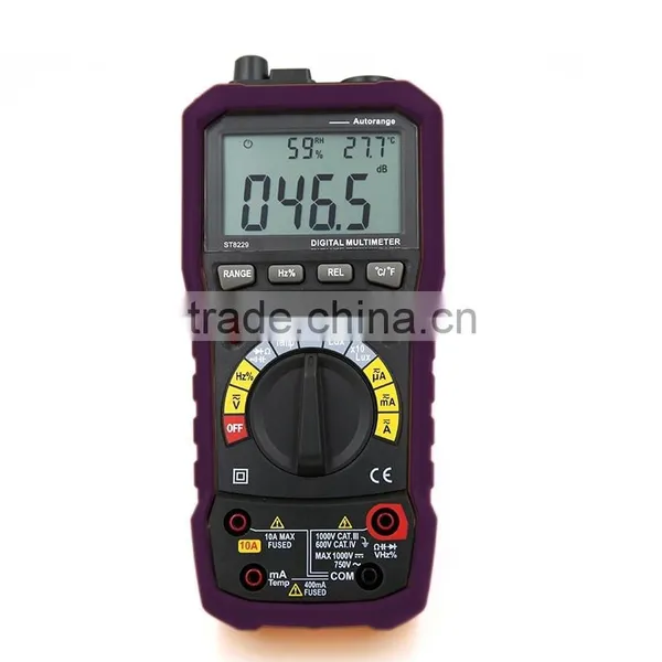 Multifunction Cheap Digital Multimeter With Humidity Temperature Sound Lux Measurement photo-2