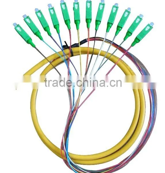 SC 12 Core Fanout Fiber Optic Bundle Pigtail for Indoor Fiber Optic Terminal Box photo-4