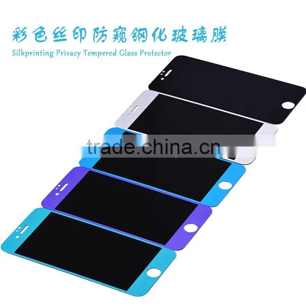 Silk-printing Colorful Screen Protector OEM Welcome Factory Top Sales Privacy Glass Screen Protector photo-3
