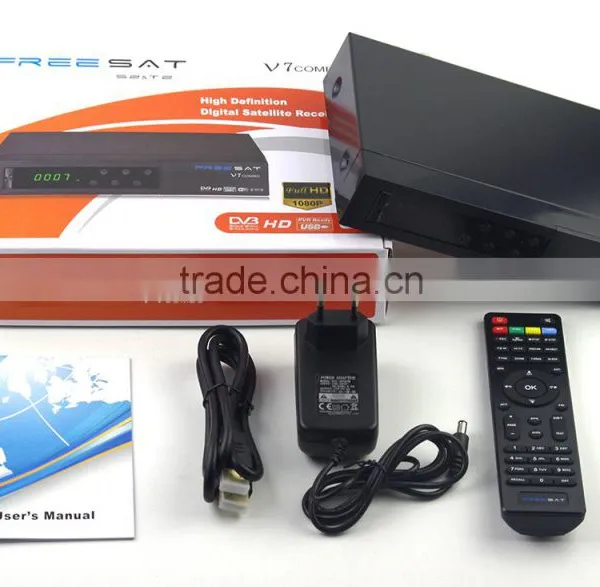 Original Freesat V7 Combo DVB-S2 / T2 MPEG4 Full 1080P HD Satellite Receiver Decoder With CA Slot Support PowerVu+ photo-2