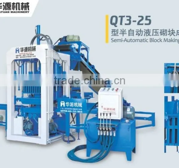 HY3-25 Semi-automatic Hydraulic Block Making Machine Used Block Machine for Sale photo-5