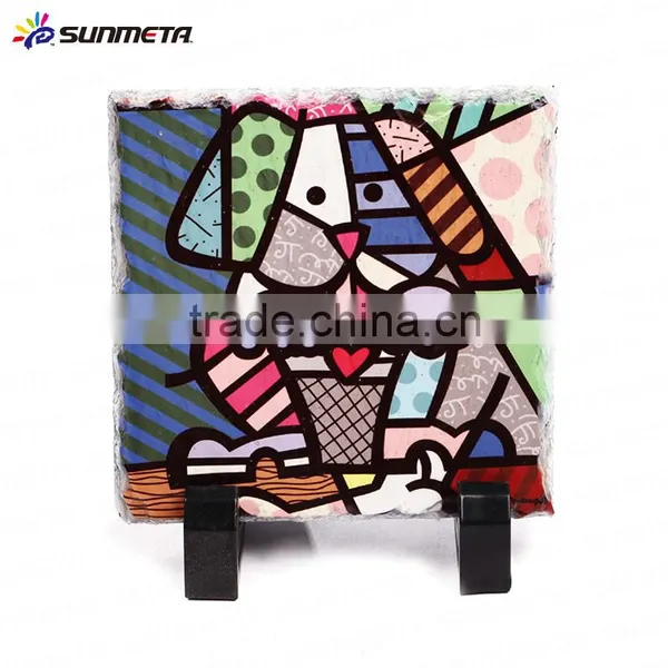 Blank Print Sublimation Rock Photo Slate Mug Coaster 10*10cm(SH-41)