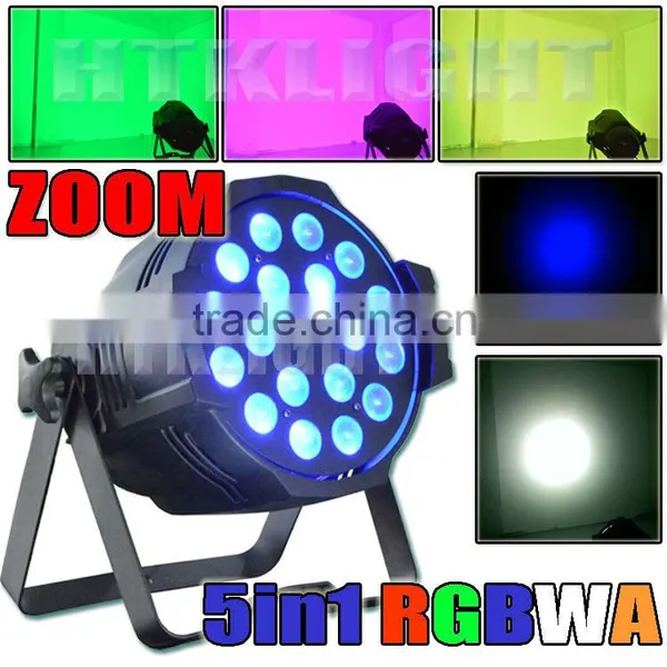 Led Zoom Par 18* 18W 5in1 Rgbwa for Wedding Backdrop photo-2