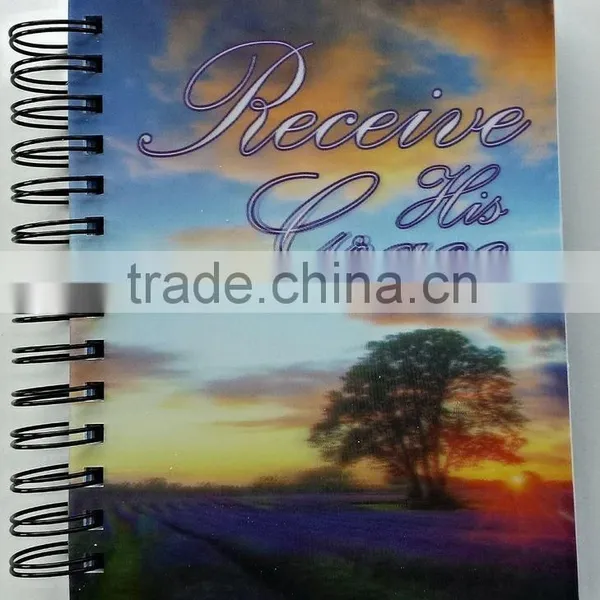 3D PET Lenticular Cover Spiral Pocket Notebook photo-5