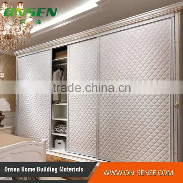 Modern High Gloss Bedroom Sliding Door Wardrobe photo-3