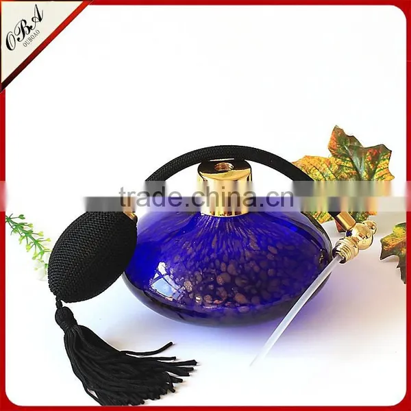 150ml High Quality New Design Hot Sale Big Capacity Blue Airbag Glass Perfume Bottle photo-3
