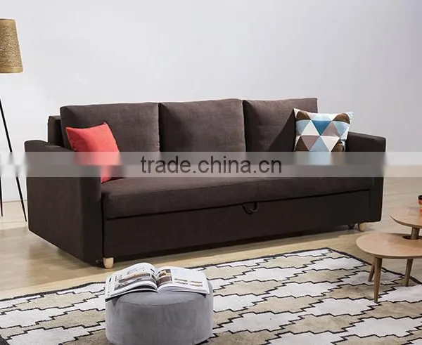 Hot Selling Three Seats Folding Sofa Bed With Strong Wood Frame photo-2