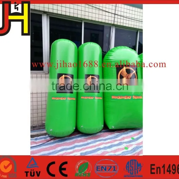 Customized A Set Green Inflatable Paintball Bunkers photo-5