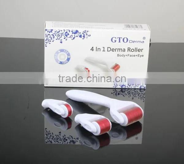 Needle Skin Roller CE FDA ROHS Certification Derma Rolling 0.3mm System Type 4 In 1 Derma Roller Microneedle Face Roller System photo-5