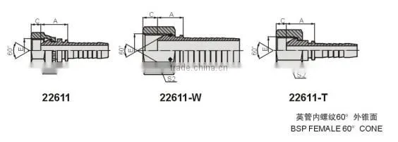 Nut Nipple Female BSP Thread 22611 photo-2