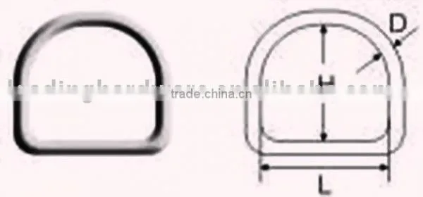 "D"Ring Welded Aisi316 (Chain)