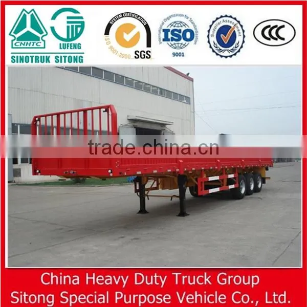 3 Axles Truck Semi Trailer 20t 30t 40t Side Wall Trailer Dropside Semi Trailer photo-4