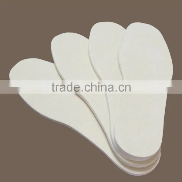 We Only Make the Best Quality 100% Wool Felt Insole , Felt Shoe Insole