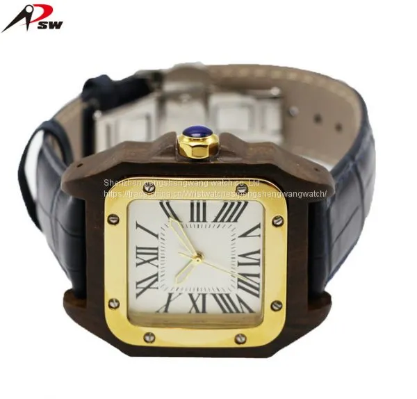 Customized Men Brand Your Own Watches Wood Watch With Stainless Steel photo-4