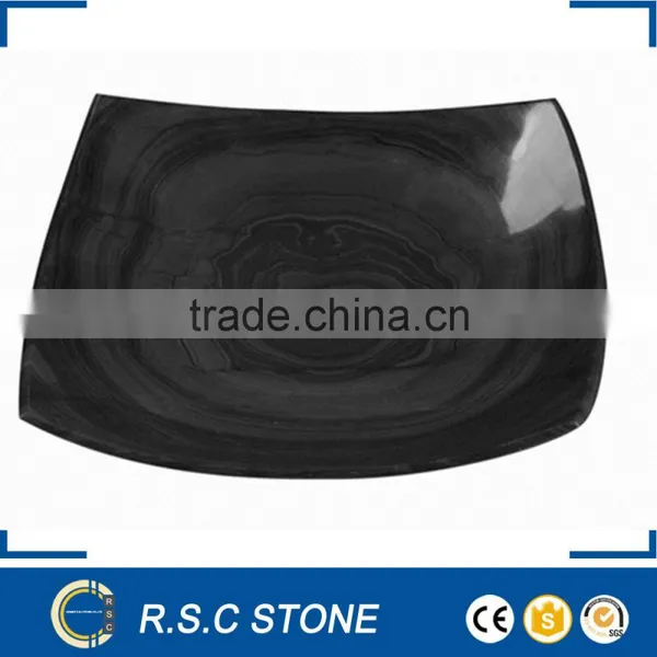Good Price Royal Black Golden Flower Marble Slabs photo-2