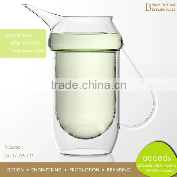 Borosilicate Glass Beautiful Heat Resistant Unique Coffee Pot photo-6