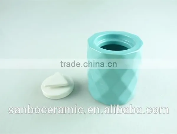 Stock Cheap Round Porcelain Perfume Bottle, Different Color Can be Mixed for Wholesale, photo-3