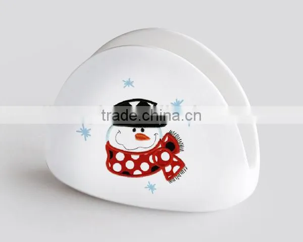 2017 Promotional Porcelain Cheap Napkin Holder With Decal Printing photo-3
