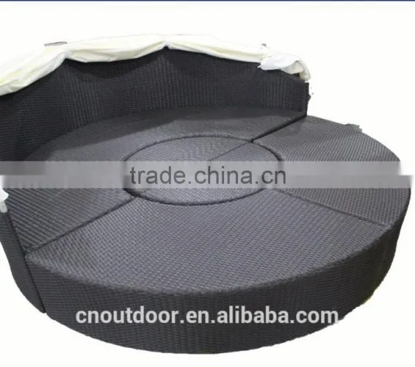 Husen New Rattan/wicker Daybed WYHS-T162, Wicker Furniture/Garden Patio Furniture/outdoor Furniture. photo-6