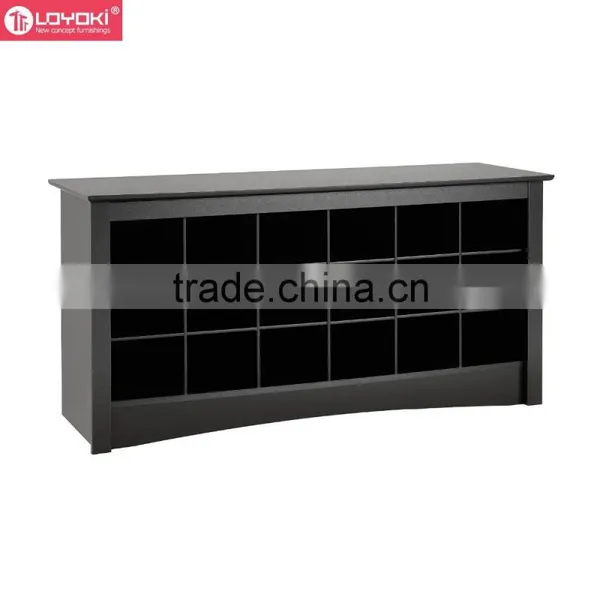 2016 New Cubbie Storage Bench Shoe Organizer Entryway Shoe Storage Bench Eco-friendly MDF Wood Bench photo-5