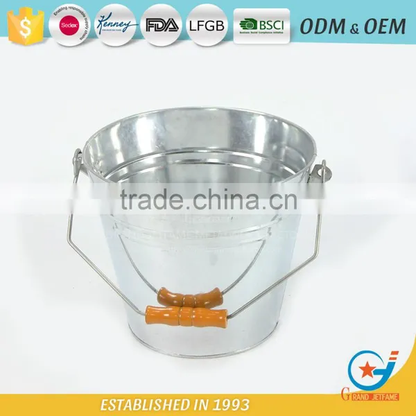 Galvanized Barrel City Garbage Can Bin