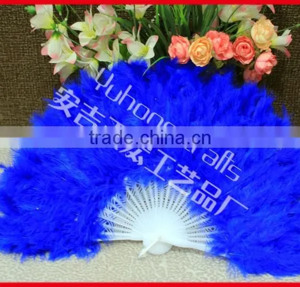 Turkey Feather Fan for Wedding photo-5