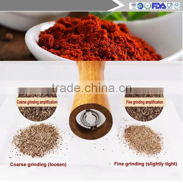 Middle-sized and Smooth-faced Good Quality Salt and Pepper Grinder Set photo-5