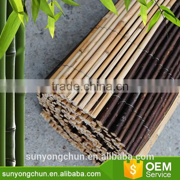 New Designed Natural Black Bamboo Fence Reed Mat for Planters photo-4