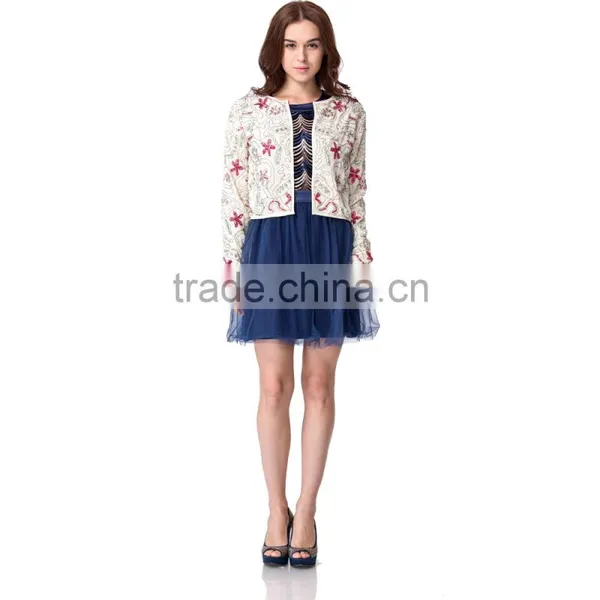 Domin Fashion Latest Beading and Sequin Lady Coat photo-3