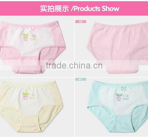 Wholesale 100 % Cotton Print Kids Underwear /Cartoon Print Girl Briefs Kids Underwear photo-5