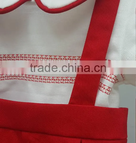 Wholesale Spanish Baby Clothes for 1year Old With Red Embroiderey photo-4