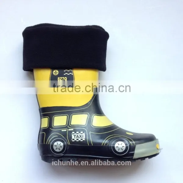 High Quality Winter Fleece Rain Knitted Top Boot Socks photo-2