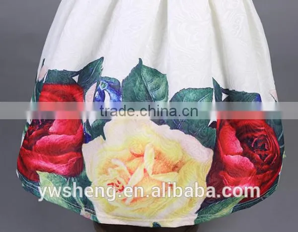 2016 Children Latest Frocks Design Princess Dresses Girls Chevron Prints Lovely Sleeveless Print Dress Photography photo-5