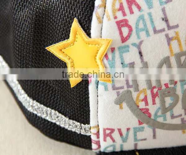 Popular Flat Top Girls Lovely Leisure Cotton Military Cap Smile Hat photo-3