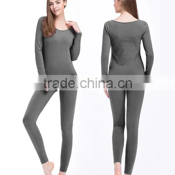 2016 New Women's Winter Thermal Underwears Fashion Seamless Breathable Warm Ladys Long Johns Ladies Slim Underwears Sets photo-2