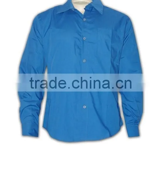 2015 Hot Sell Wholesale High Quality Tailored Mens Flannel Blue Shirts photo-2