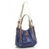 Blue & Brown Totes With Long Handle Strap