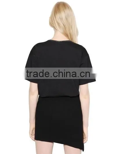 Womens Fashion Basic T-shirt Printing Latest Design photo-4