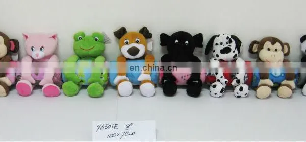 8" animals with 100x75cm blanket, printing