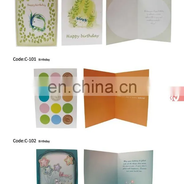 2015 New Arrival!!! Good Design Birthday Cards