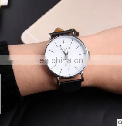 Big Dial Transparent Hollow Skeleton Simple Wristwatch Women Watches Fashion Casual Leather Couple Table Dress Watch photo-3