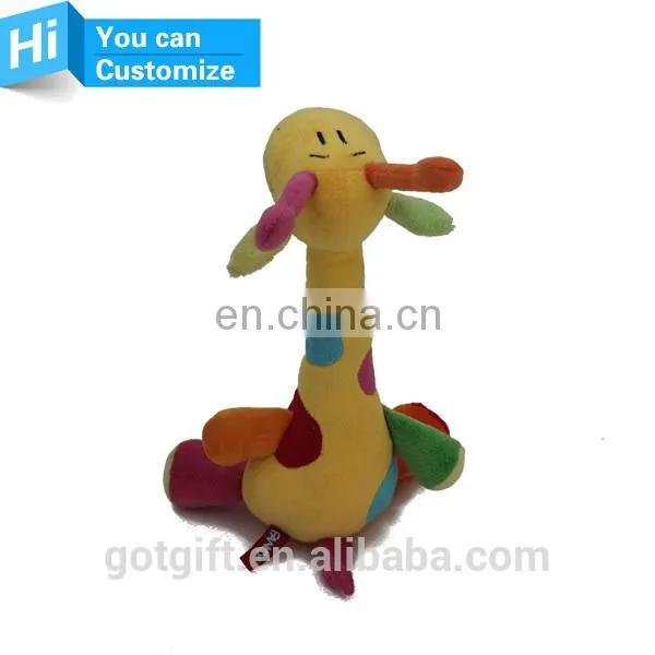 Professional Custom Soft Animal Giraffe Christmas Plush Toy photo-4