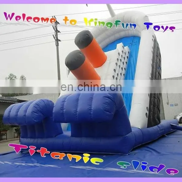 16L Giant Inflatable Wet Slide With Water Pool photo-6
